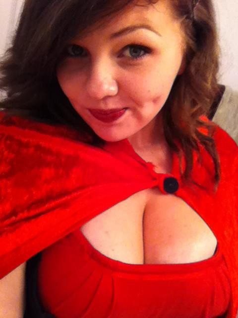 Photo by The Big Obsession with the username @thebigobsession,  January 1, 2019 at 6:40 PM and the text says 'Busty Red-Riding-Hood #busty'