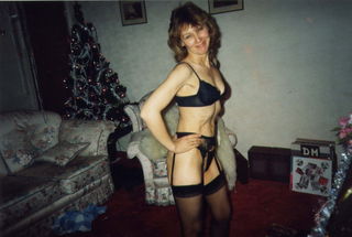 Photo by Pussyraiderblog with the username @Pussyraiderblog,  October 24, 2021 at 2:20 PM. The post is about the topic MILF and the text says 'A blast from my past
Pat pickles posing at Christmas'