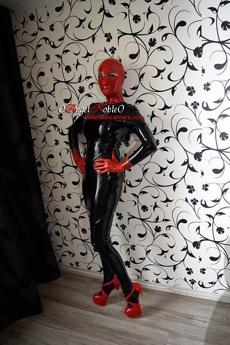 Photo by LatexAngel with the username @LatexAngel, who is a star user,  March 22, 2020 at 8:01 PM and the text says 'I am fully covered in latex on https://www.latexcamera.com, so that no virus can touch Me. :)

You can touch Me in black latex now, only here:
https://www.latexcamera.com/chat/0AngelNoble0
https://www.sexualeve.com/models/fetish/#angelnoble..'