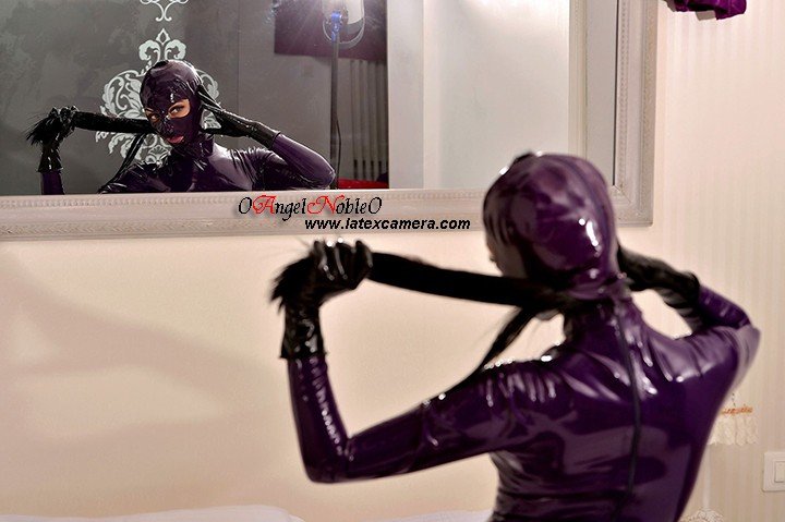 Photo by LatexAngel with the username @LatexAngel, who is a star user,  May 4, 2019 at 11:08 AM and the text says 'Mirroring Myself in latex catsuit on https://www.latexcamera.com is My daily routine. Yours should be admiring and worshiping Me.

Purchase credits only from here:
https://www.latexcamera.com/chat/0AngelNoble0..'