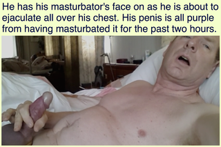 Photo by hard8tim with the username @hard8tim,  May 29, 2018 at 4:51 PM and the text says 'yourelderbator:Here is a man who would spend his entire life masturbating if he had the time to do it.
Me too!'