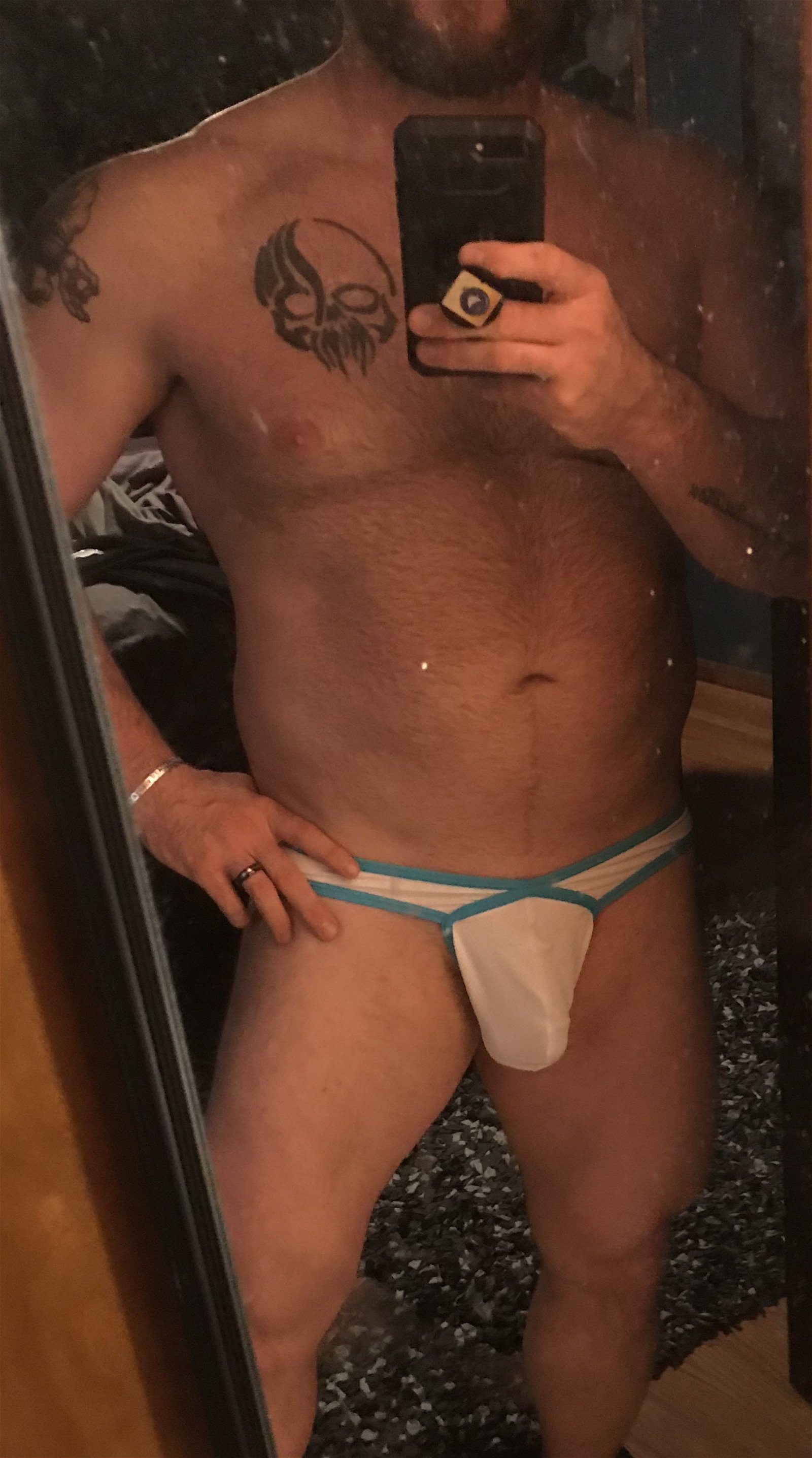 Photo by BigViking with the username @BigViking, who is a verified user,  April 3, 2019 at 7:27 PM. The post is about the topic Bisexual and the text says 'Mistress K surprised me with some new boi panties!! I fucking love them, they breath, cup her property comfortably without construction, and let just enough cheek out the back with out unwanted riding! When I where them I fee so sexy that I’m almost..'