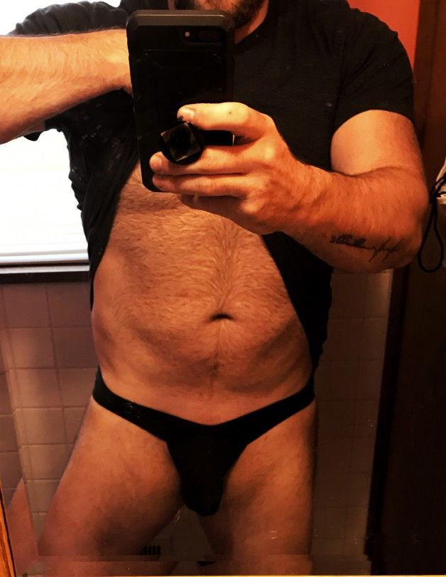 Album by BigViking with the username @BigViking, who is a verified user,  April 3, 2019 at 7:27 PM. The post is about the topic Bisexual and the text says 'These are so much better than boxer briefs, cradles the cock and balls comfortably without pressing it to the body. They breathe too, which helps keep them more fresh than normal. Oh and they look way better! #bi #gay #bear #hairy#musclebear'