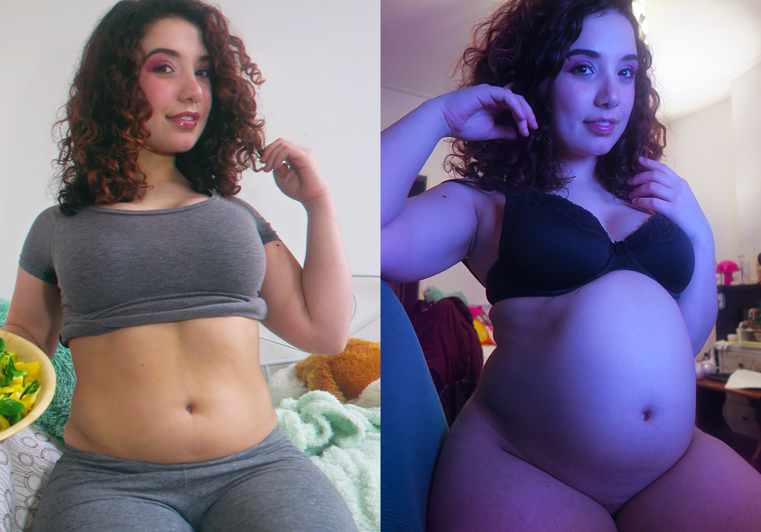 Watch the Photo by mariaalive with the username @mariaalive, who is a star user, posted on March 24, 2018 and the text says 'Before and after of the same night, really in the mood for more Mcdonalds 

 #feedee  #feederism  #weight  #gain  #food  #stuffing  #maria  #alive  #mariaphilia  #thick  #girl  #foodbaby  #food  #baby  #fitness  #fail  #diet  #fail'
