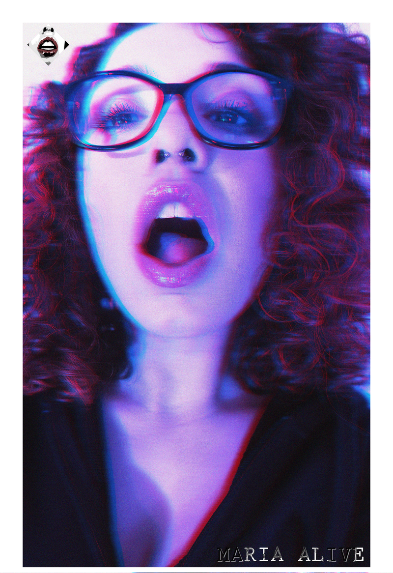 Photo by mariaalive with the username @mariaalive, who is a star user,  May 19, 2017 at 1:57 PM and the text says 'Trippy space giantess,ready to put you in her mouth.

 #space  #3D  #purple  #blue  #pink  #editiorial  #mouth  #fetish  #fetish  #giant  #giantess  #vore  #roleplay  #rpg  #teeth  #white  #teeth  #glasses  #girl  #sexy  #wtf  #septum  #piercing  #septum ..'