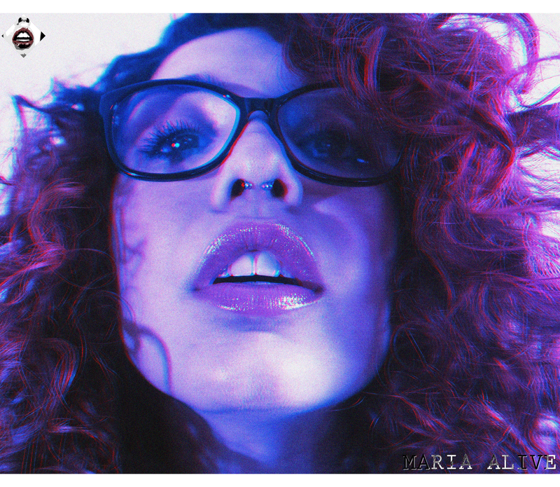 Photo by mariaalive with the username @mariaalive, who is a star user,  May 19, 2017 at 1:57 PM and the text says 'Trippy space giantess,ready to put you in her mouth.

 #space  #3D  #purple  #blue  #pink  #editiorial  #mouth  #fetish  #fetish  #giant  #giantess  #vore  #roleplay  #rpg  #teeth  #white  #teeth  #glasses  #girl  #sexy  #wtf  #septum  #piercing  #septum ..'