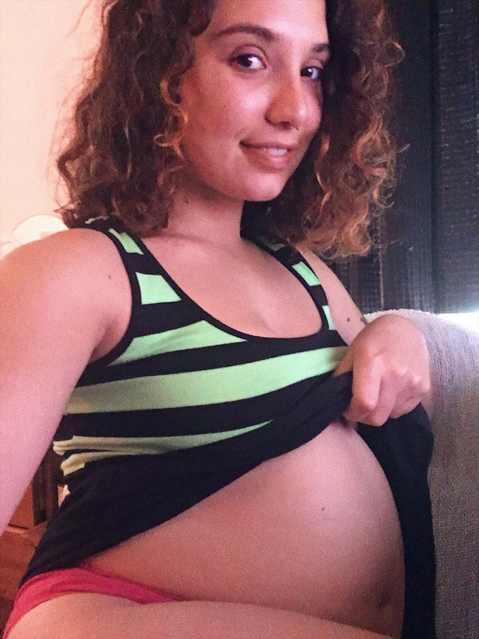 Photo by mariaalive with the username @mariaalive, who is a star user,  August 5, 2017 at 9:38 PM and the text says 'I think.. this was my biggest belly yet :O #stuffing  #bbw  #feedee  #feederism  #fetish  #big  #belly  #chubby  #fat  #stomach  #full  #belly  #belly  #expansion  #weightgain  #weight  #gain  #maria  #alive'