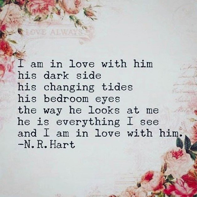 Photo by iwhynot-world with the username @iwhynot-world,  May 24, 2017 at 1:57 AM and the text says 'nrhartauthor:in love#tbt @n.r.hart #nrhart #nrhartpoetry #nrhartquotes #tonystarkbaby  #'