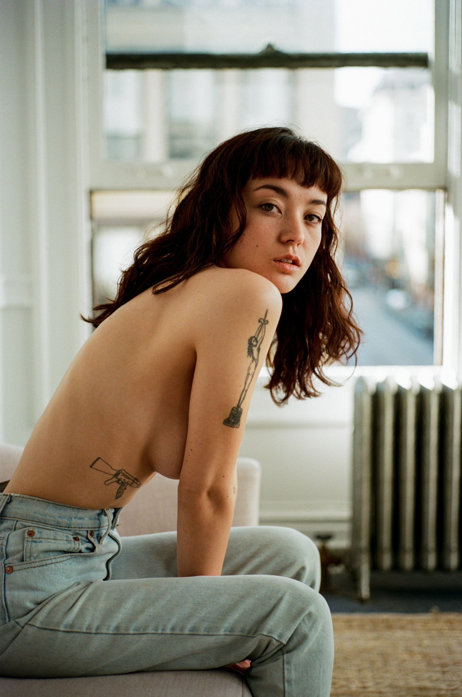 Photo by PureForm with the username @PureForm,  March 3, 2018 at 5:09 AM and the text says 'junoltk:

photo by Brock Sanders #juno  #ltk  #brock  #sanders  #shotwithfilm  #35mm  #topless  #tattoos  #jeans'