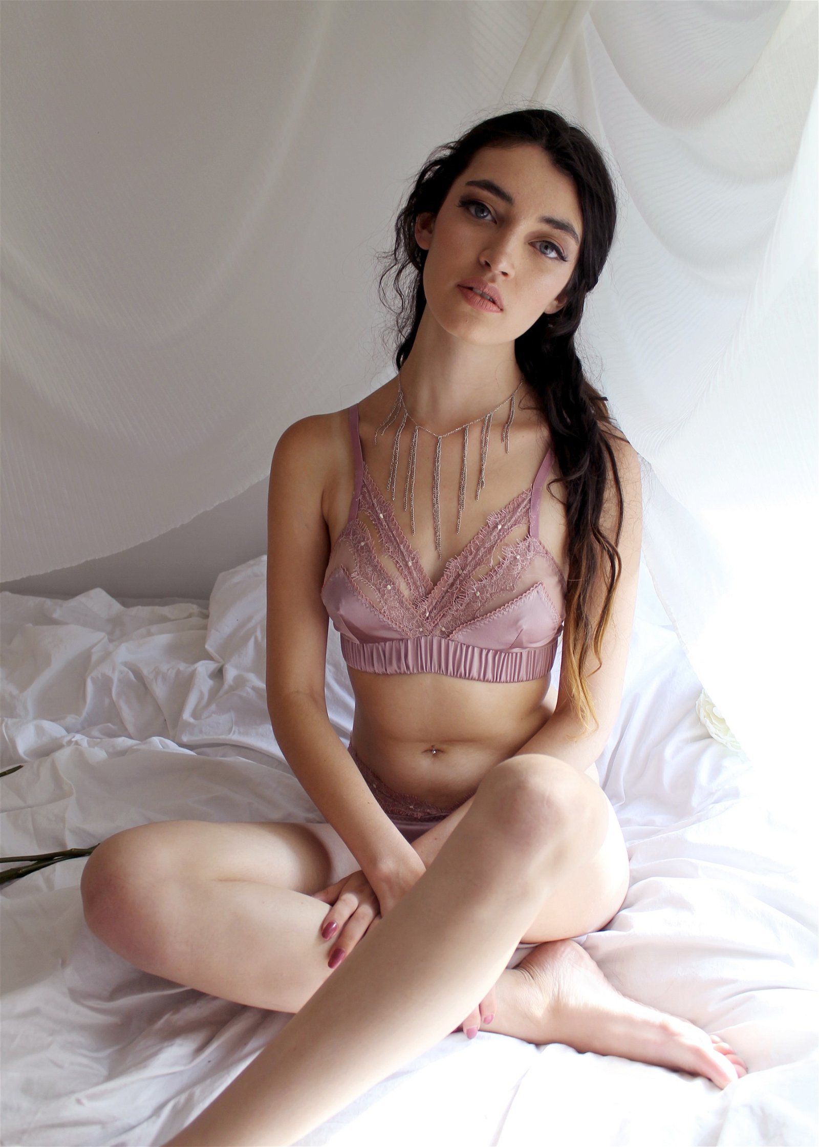 Photo by PureForm with the username @PureForm,  April 16, 2017 at 5:31 PM and the text says 'uyesurana:

New on the site: The Luxe Lauren Silk Soft Bra
 #lookbook  #lingerie  #lookbook  #editorial  #lingerie  #addiction'