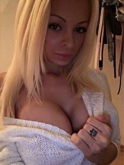 Photo by TrophyWomen with the username @TrophyWomen, who is a verified user,  October 12, 2017 at 6:32 PM and the text says 'Sweater puppies Part 1 #bimbo  #bimbosdaily  #cleavage  #queen  #deep  #cleavage  #sweater  #puppies  #tits  #boobs  #breasts  #mammaries  #big  #large  #huge  #massive  #perfect  #plump  #heavy  #fake  #silicone  #plastic  #saline  #low  #cut  #sneak..'