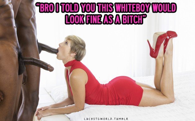 Photo by pornoprincess1984 with the username @pornoprincess1984,  March 20, 2018 at 9:41 PM and the text says 'lucystgworld:
❤ lucystgworld.tumblr ❤
Sissy | Shemale | Feminization | BBC | CD | Trap
New Captions Everyday! ❤'