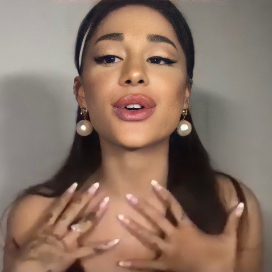 Photo by FlashingLights with the username @FlashingLights, who is a verified user,  July 19, 2022 at 3:18 AM and the text says 'Ariana has some impressive DSLs (Dick Sucking Lips), or if you prefer BJLs (Blow Job Lips) or maybe even CSLs (Cock Sucking Lips). 

Regardless of what one calls her lips, two things are for sure: 

1) They'd be excellent cum catchers
2) I'd like to..'