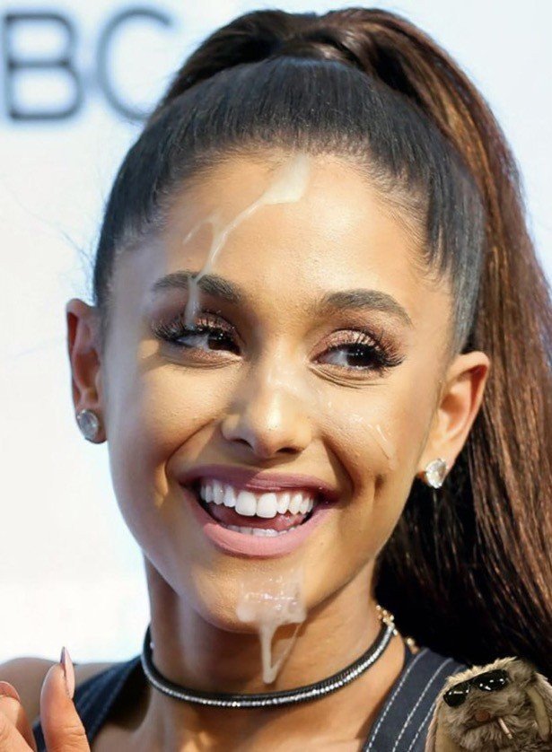 Photo by FlashingLights with the username @FlashingLights, who is a verified user,  July 19, 2022 at 3:10 AM and the text says 'Oh my sweet Ariana, if only that cum were real, and I was the one who put it there! 

(Pretty good editing work though. Could still serve as some decent wanking material)'