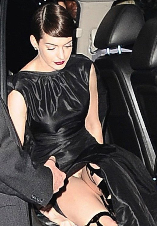 Photo by BushHunter13 with the username @BushHunter13,  April 5, 2020 at 4:28 AM. The post is about the topic Nude Celebrity and the text says 'Anne Hathaway upskirt!'