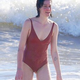 Watch the Photo by BushHunter13 with the username @BushHunter13, posted on August 22, 2022. The post is about the topic Nude Celebrity. and the text says 'Charlotte Simpson can't contain her bush at the beach!'