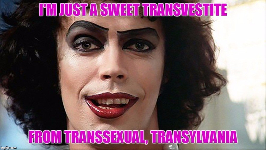 Watch the Photo by Swingtastic Toys with the username @swingtastic, posted on April 17, 2016 and the text says '#rocky  #horror  #picture  #show  #tim  #curry  #transvestite  #transsexual  #transylvania'