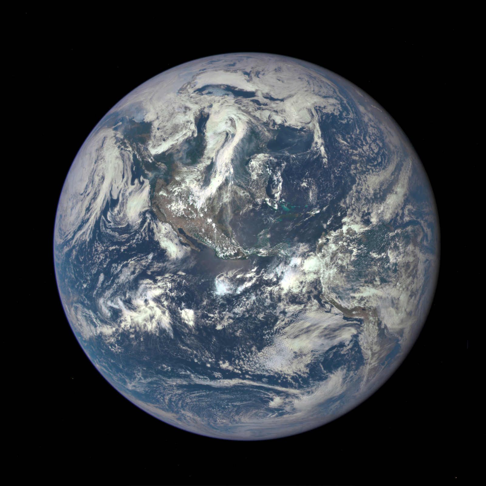 Photo by Swingtastic Toys with the username @swingtastic,  July 21, 2015 at 11:55 PM and the text says 'EarthFirst full shot of Planet Houston since 1972 #earth  #DSCOVR'