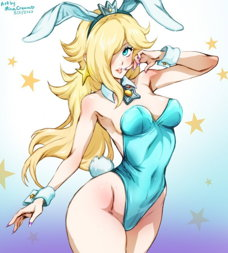 Photo by NSFWhatever with the username @NSFWhatever,  August 11, 2023 at 4:49 AM. The post is about the topic Hentai and the text says '"#937 Bunnygirl Rosalina" by MinaCream
Spurce: HentaiFoundry'