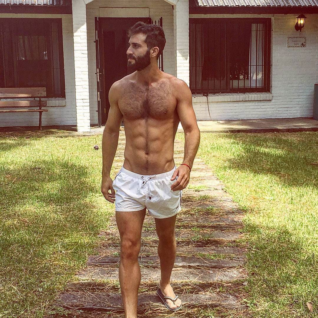 Photo by UESguys27 with the username @UESguys27,  January 7, 2016 at 8:44 PM and the text says 'beardburnme:

“MIDDLE #instaboy #instamen #instagay #picoftheday #abs #instamuscle #gaybeard #fit #summerbody #summer #swimwear #hairybeardedclub #hairyscruffyhomo #hairychestperfection2 #hairychest” by @ferchodac on Instagram http://ift.tt/1PNSun1
 #men ..'