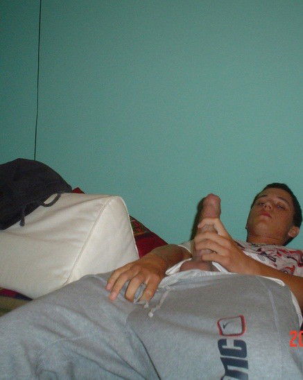 Photo by roughstr8men with the username @roughstr8men,  September 9, 2017 at 5:32 PM and the text says 'nice big dick  #big  #dick  #stiff  #cock'