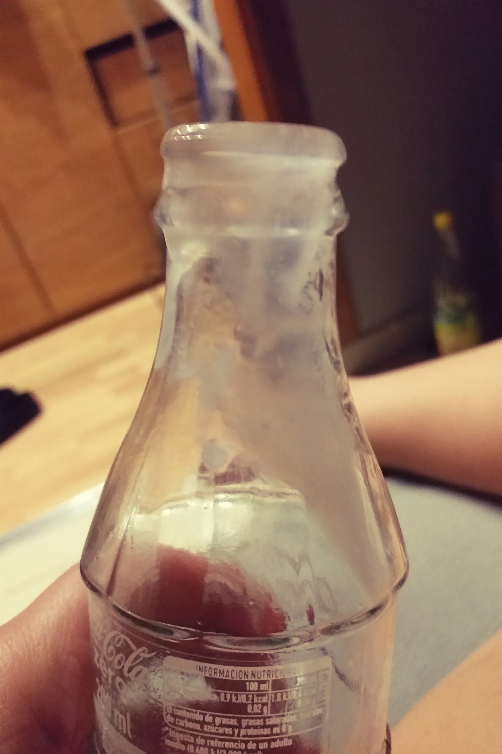 Photo by whore-hole with the username @whore-hole, who is a verified user,  February 2, 2019 at 5:50 PM. The post is about the topic Odd Insertions and the text says 'My first time playing with a little glass coke bottle! :) I love it! I love how smooth the glass is, it slides in so good! It's my new favourite toy. Got me very wet, as you can see. :)'