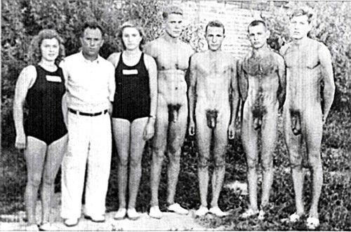 Watch the Photo by thehiddenfantasy with the username @thehiddenfantasy, who is a verified user, posted on July 9, 2017 and the text says 'boysswimnude:It must have been so liberating for the boys on the swim team to be unburdened with wearing swimsuits like the girls.
I wish we still did this.  I’d DEFINITELY be on a swim league!   #cfnm  #swim  #pool  #vintage'