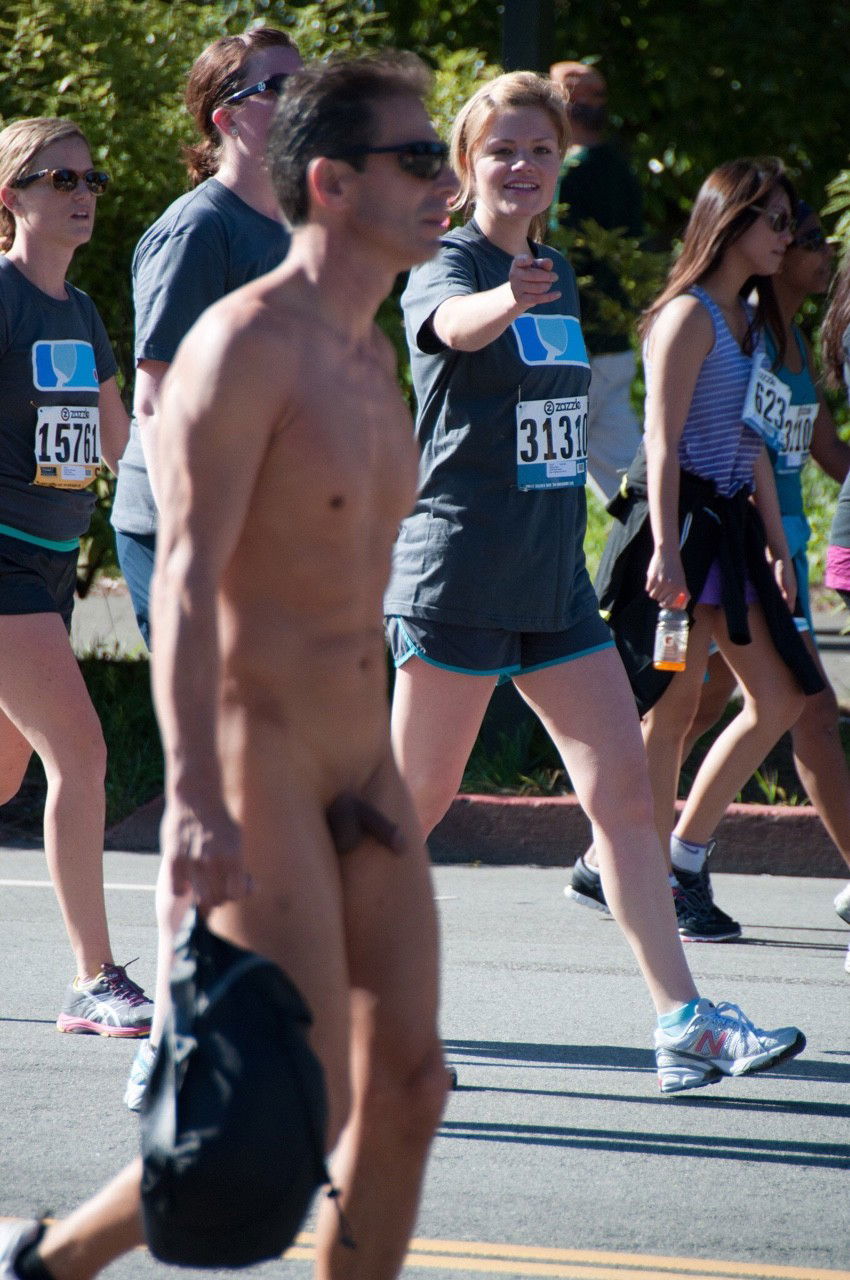 Photo by thehiddenfantasy with the username @thehiddenfantasy, who is a verified user,  February 4, 2018 at 5:34 PM and the text says 'walkingandswinging:
“Oooh, look…….a ….camera!”
It isn’t polite to point!  haha #cfnm  #race  #parade  #public  #event'