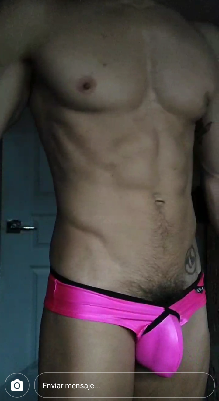 Album by Airainix82 with the username @Airainix82,  December 16, 2020 at 9:46 PM. The post is about the topic Creeping and the text says 'new undies!! and then playing with my toy :3. #bulge #dick #sextoys #toy #dildo #gay #ass #bum #pink #hardon #horny #austin #texas'