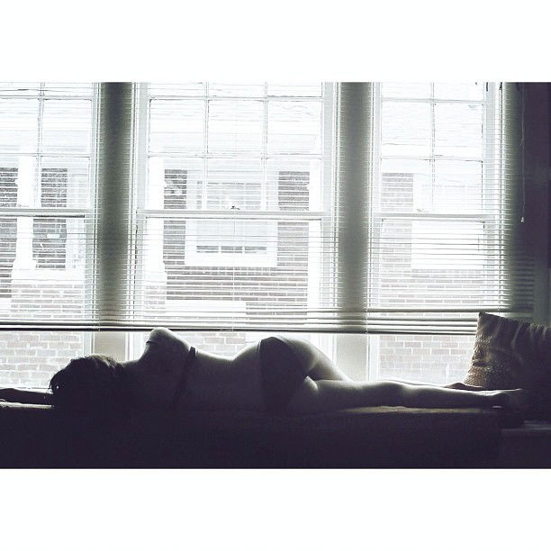 Photo by RedWineAndLube with the username @RedWineAndLube,  July 14, 2012 at 4:48 AM and the text says 'She Sleeps til Sundays - @basementfox- #webstagram
leboomnoir / asher moss'