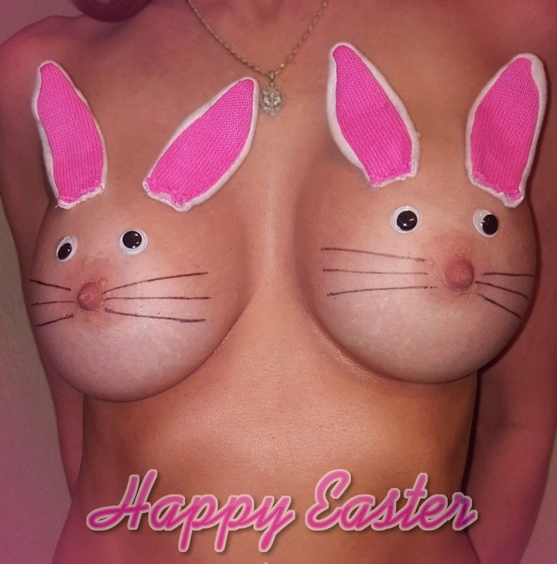 Photo by TessasSecretLife with the username @TessasSecretLife, who is a verified user,  April 21, 2019 at 1:29 PM. The post is about the topic MILF and the text says 'Happy Easter Sharesome!'