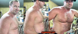 Album by Hairy Musclebears with the username @hairymusclebears,  February 3, 2023 at 1:27 PM. The post is about the topic Carolina Jim Musclebear and the text says 'Working Shirtless VIEW THE NUDE VIDEO on his page at GLOBALFIGHT com  --  #hotdaddy #hairybear #hairybelly #hairydaddy #gaydaddybear #gaydaddies #hairymuscle #dilf #dilfs #strongdad #bigdaddy #hairypecs #gaybear #gaybears #gay #gayboy #gayman #gaymen'