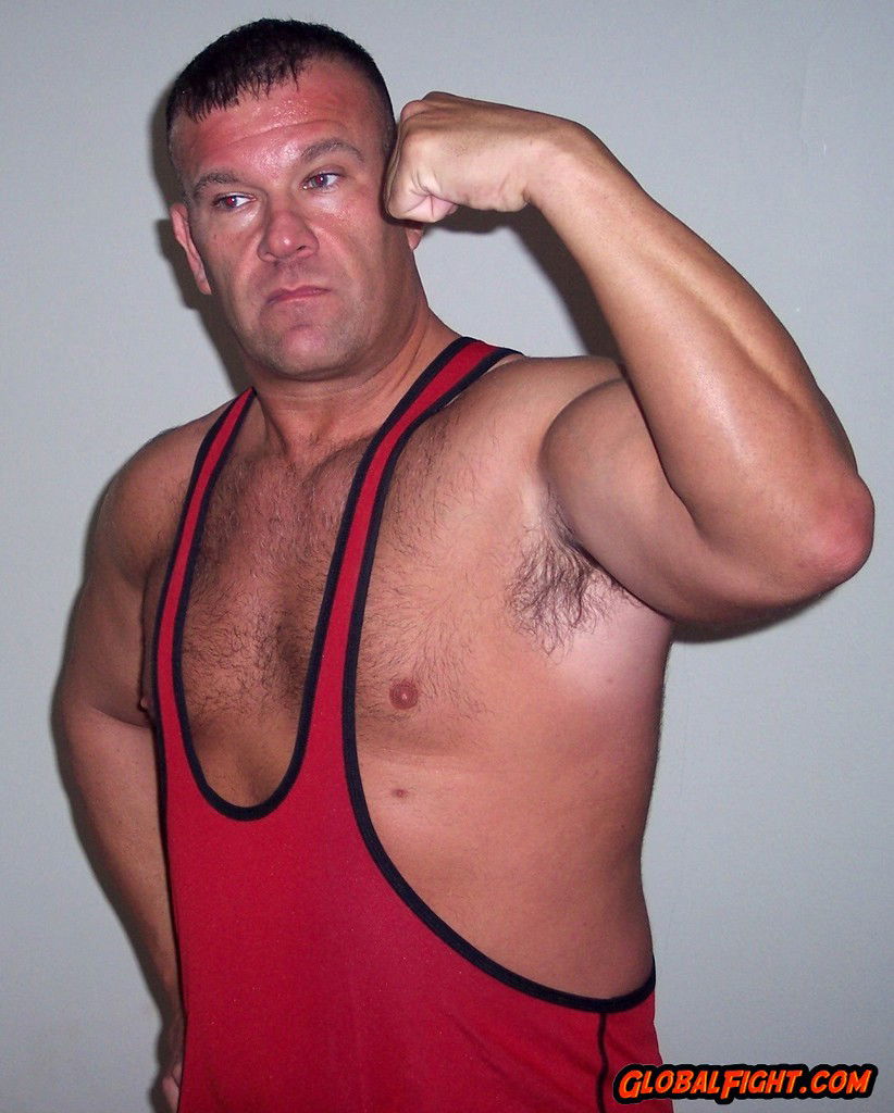 Album by Hairy Musclebears with the username @hairymusclebears,  March 12, 2020 at 11:58 AM and the text says 'Gay Muscledaddy Hunks from GLOBALFIGHT profiles FEEL FREE TO REBLOG #gay #muscledaddy #muscle #wrestler #wrestlers #hairychest #gaymuscle #musclemen #grandaddy #gaybears'