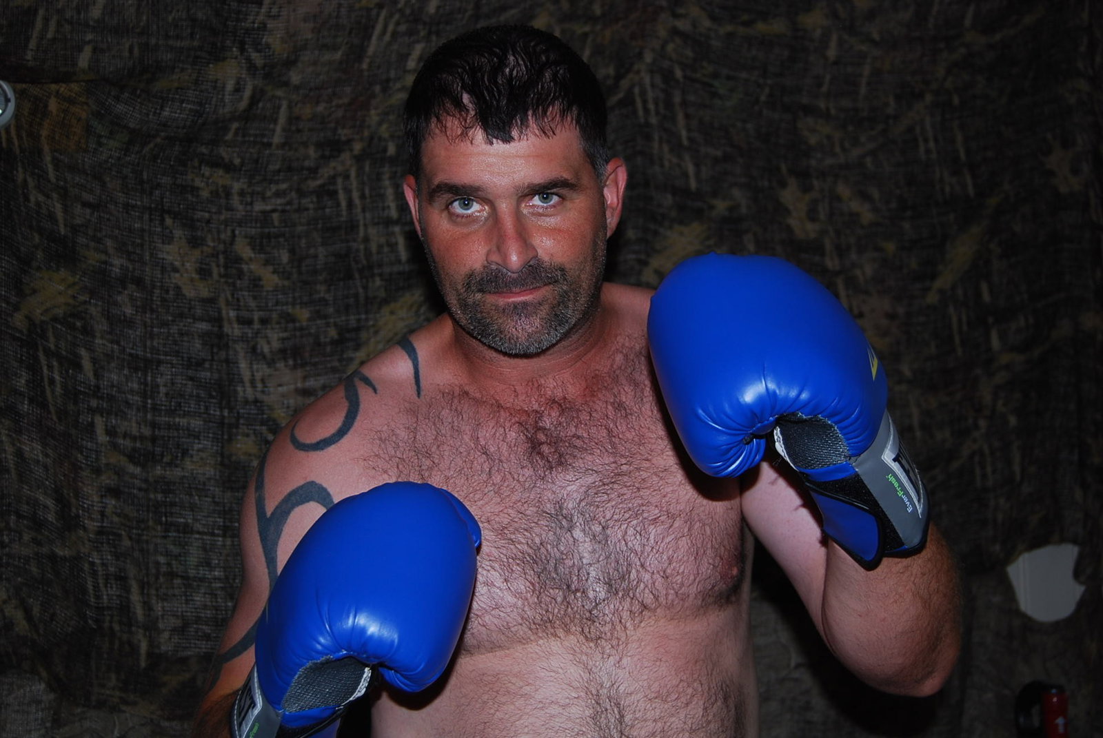 Photo by Hairy Musclebears with the username @hairymusclebears,  September 24, 2019 at 3:26 AM and the text says 'Boxing Goatee Musclebear Man from USAFUR.com galleries #GayDaddy #Instagay #GayChub #GayCub #hairybelly #BearPhotoADay #gaychubby #bearweek365 #bearsofinstagram #moobs #humanpuppy #humanpupplay #gaypupplay #gayexercisepup #gaymuscle #puppypride #gaykink..'