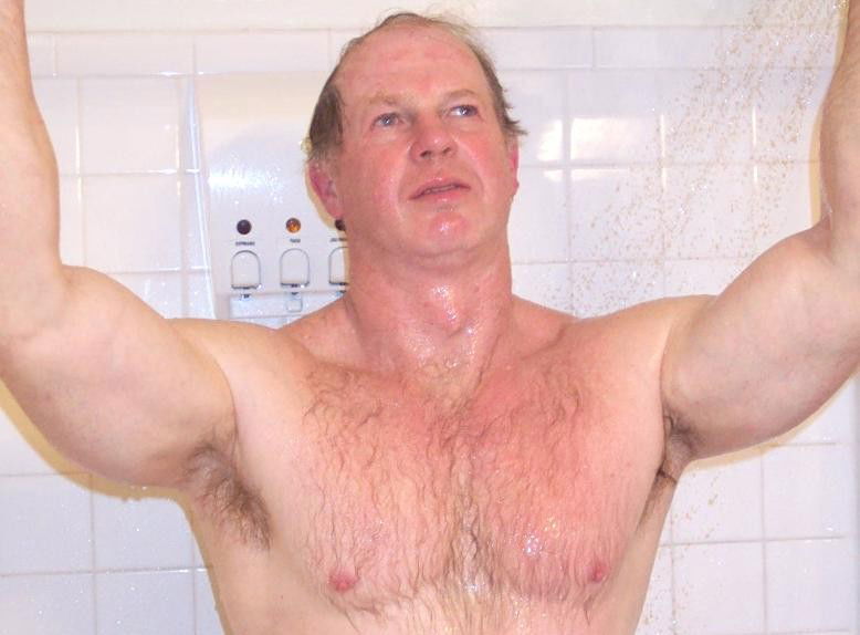 Album by Hairy Musclebears with the username @hairymusclebears,  July 2, 2019 at 12:03 PM. The post is about the topic Gay Hairy Men and the text says 'Wet Redneck Gay Daddy Showering from USAFUR.com videos  #hairychest #hairygay #hairyman #hairybody #brawny #burly #manager #contractor #hairy #daddy #bear #gay #brave #fag #fuzzy #gayhairy #hairymen #hairychest #hair #sir #pappa #pop #papi #grandpa..'