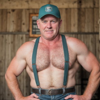Photo by Hairy Musclebears with the username @hairymusclebears,  June 1, 2024 at 10:57 PM. The post is about the topic GayTumblr and the text says 'Farmer Ken from GLOBALFIGHT com'