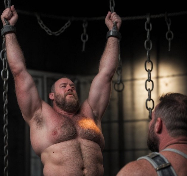 Photo by Hairy Musclebears with the username @hairymusclebears,  May 11, 2024 at 4:26 AM. The post is about the topic Gay and the text says 'Gaybear Bondage from GLOBALFIGHT com  --  #bondad #bdsmcommunity #bdsmslave #bdsmplay #gaybull #gayman #gaymacho #silverdaddies #silverfox #aistrongman #aigay #aimen #aiman  #mexico #latino #mexicanmemes #corridos #chicano #mexicano #hispanic #losangeles'