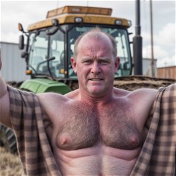 Photo by Hairy Musclebears with the username @hairymusclebears,  May 13, 2024 at 8:46 PM. The post is about the topic Gay and the text says 'Gay Farmer from GLOBALFIGHT com  --  #gayfarmer #farmersofinstagram #gayfarmers #farmlife #farmersmarket #farmerswife #farmersdaughter #farmersson #farmerspride #farmerslove'