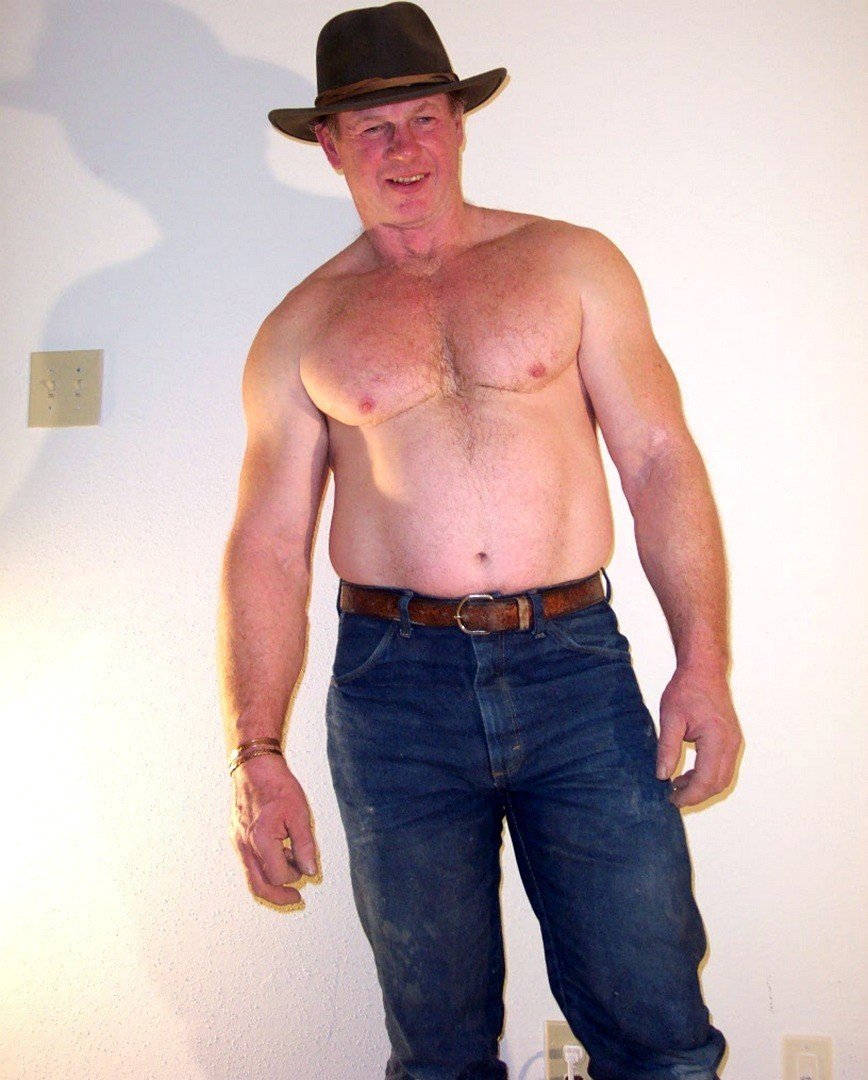 Photo by Hairy Musclebears with the username @hairymusclebears,  January 8, 2023 at 1:59 PM. The post is about the topic Musclebear Daddy and the text says 'Cowboy Dad VIEW THE NUDE VIDEO from this shoot on his page GLOBALFIGHT com  --  #cowboy #cowboys #gaycowboy #gaydaddy #gaybear #nudeman #nakedman'