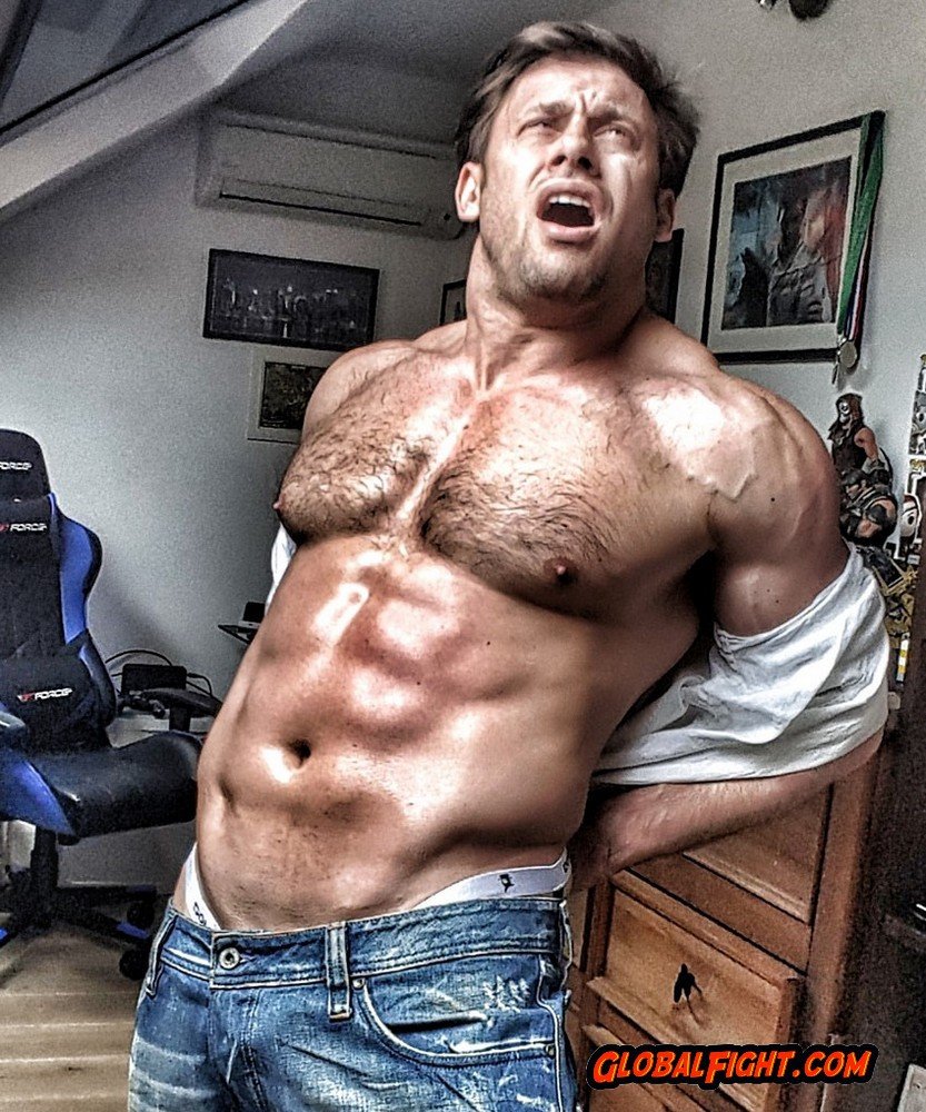 Photo by Hairy Musclebears with the username @hairymusclebears,  January 12, 2020 at 7:10 PM. The post is about the topic GayTumblr and the text says 'Muscle Jock Wrestler Bodybuilders #muscle #jock #musclejock #muscleboy #bodybuilder #wrestler #strong #naked #nudist #nude'