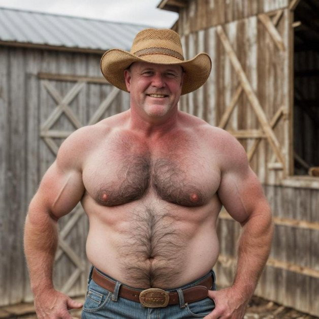 Photo by Hairy Musclebears with the username @hairymusclebears,  April 26, 2024 at 8:08 PM. The post is about the topic Gay Hairy Men and the text says 'Hairy Cowboy from GLOBALFIGHT com  --  #hairy #cowboy #wildwest #westernstyle #beardedmen #countrylife #rodeolife #outdooradventures #ruggedmen #cowboyhat'