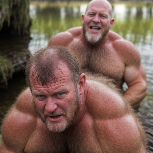 Photo by Hairy Musclebears with the username @hairymusclebears,  April 22, 2024 at 7:23 AM. The post is about the topic Gay Hairy Men and the text says 'Musclebear Dads from GLOBALFIGHT com  --  #gaybears #bearcommunity #bearlove #bearpride #gaybearsofinstagram #bearsofinstagram #bearlife #bearhugs #bearfamily #bearculture'