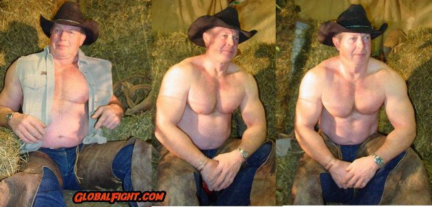Watch the Photo by Hairy Musclebears with the username @hairymusclebears, posted on January 10, 2023. The post is about the topic Musclebear Daddy. and the text says 'Muscle Cowboy VIEW THE NUDE VIDEO on his page at GLOBALFIGHT com  --  #chesthair #gaypics #dilf #dilfs #daddybear #gaydaddy #gayredneck #gayfun #fitover40 #fitover50 #gayfollow #gayfollowers #contentcreators #muscleworship #hotmen #musclecub'
