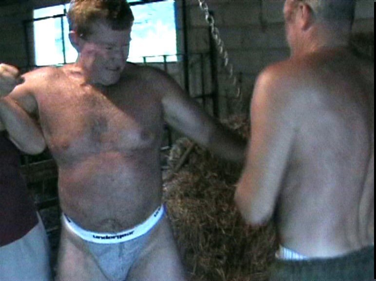 Photo by Hairy Musclebears with the username @hairymusclebears,  January 8, 2020 at 4:14 AM. The post is about the topic GayTumblr and the text says 'Farm Daddy Gay Bondage from USAFUR.com personals webcams #farm #ranch #daddy #gay #bondage #bdsm #roughsex'