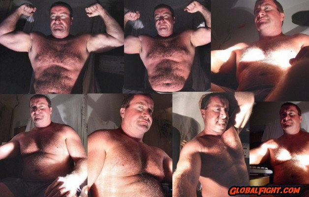 Photo by Hairy Musclebears with the username @hairymusclebears,  October 31, 2021 at 12:52 PM. The post is about the topic Carolina Jim Musclebear and the text says 'Happy Halloween Spooky Musclebear VIEW HIS DAILY NUDE POSTS of himself on his page at GLOBALFIGHT.com profiles   ---   #halloween #musclebear #treats #trickortreat #spooky #daddy #hairy #gay #bi #daddy #bear #strong #onlyfans #men'