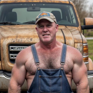 Photo by Hairy Musclebears with the username @hairymusclebears,  June 7, 2024 at 11:48 AM. The post is about the topic GayTumblr and the text says 'Gay Farmer from GLOBALFIGHT com'