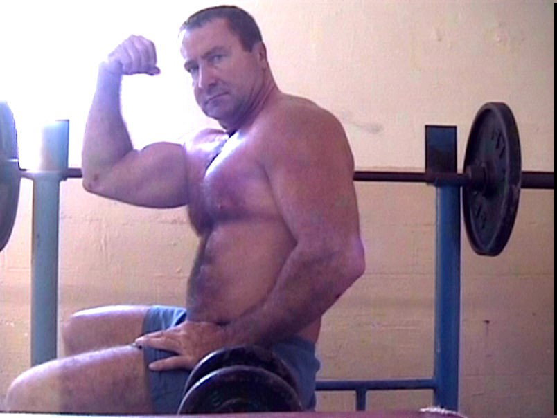 Photo by Hairy Musclebears with the username @hairymusclebears,  March 17, 2019 at 5:03 PM. The post is about the topic Carolina Jim Musclebear and the text says 'Musclebear Daddy Flexing Hairymuscles from USAFUR.com videos #gaybodybuilder #bigchest #chunkyguys #burlymale #burly #underwearbear #gaybooty #gaylife #gayjock #jockstrap #gayunderwear #gaydude #gayfollow #shirtlessguys #shirtlessmen #flexfriday..'