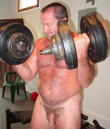 Photo by Hairy Musclebears with the username @hairymusclebears,  July 8, 2019 at 11:54 AM. The post is about the topic Gay Hairy Men and the text says 'Naked Gay Musclebear Gym from USAFUR.com videos #naked #nude #athlete #beargay #barebeef , #warriorpowerlifting , #warriorpowerliftinggear , #squat, #benchpress, #deadlift, #poverliftingmotivation, #movidacastanet, #strongmantraining..'