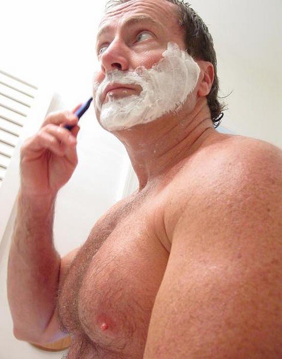 Photo by Hairy Musclebears with the username @hairymusclebears,  May 30, 2019 at 4:05 AM. The post is about the topic Carolina Jim Musclebear and the text says 'Thick Dick Muscledaddy Shaving from USAFUR.com videos #muscledaddy #hotguy #hairygay #health #gaysnap #love #beardedgay #chest #sexymen #body #people #instagood #fitfam #man #men #guy #shirtless #noshirt #hotbears #strong #strength #lockerroom #gymrat..'