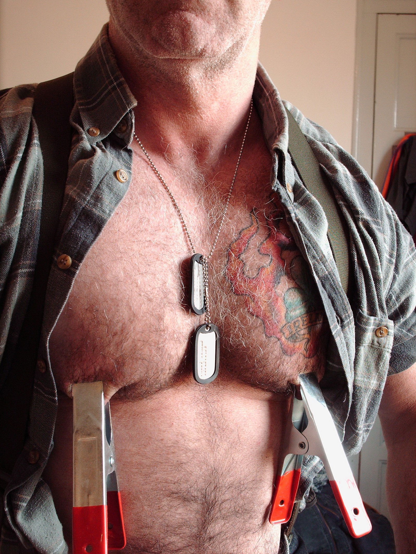 Photo by Hairy Musclebears with the username @hairymusclebears,  June 25, 2019 at 8:50 PM. The post is about the topic GayTumblr and the text says 'Nipple Clamps Gay Grandaddy from USAFUR.com videos #fuzzy #gayhairy #hairymen #hairychest #hair #sir #pappa #pop #papi #grandpa #grandfather #furryfandom #furryfriends #furrypride #rugged #fat #great #thick #whiskers #beardlover #bestofdaddybear..'